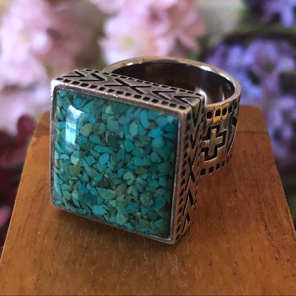Vintage Silpada Sterling Silver Turquoise Ring R1324 Size 6 1/2